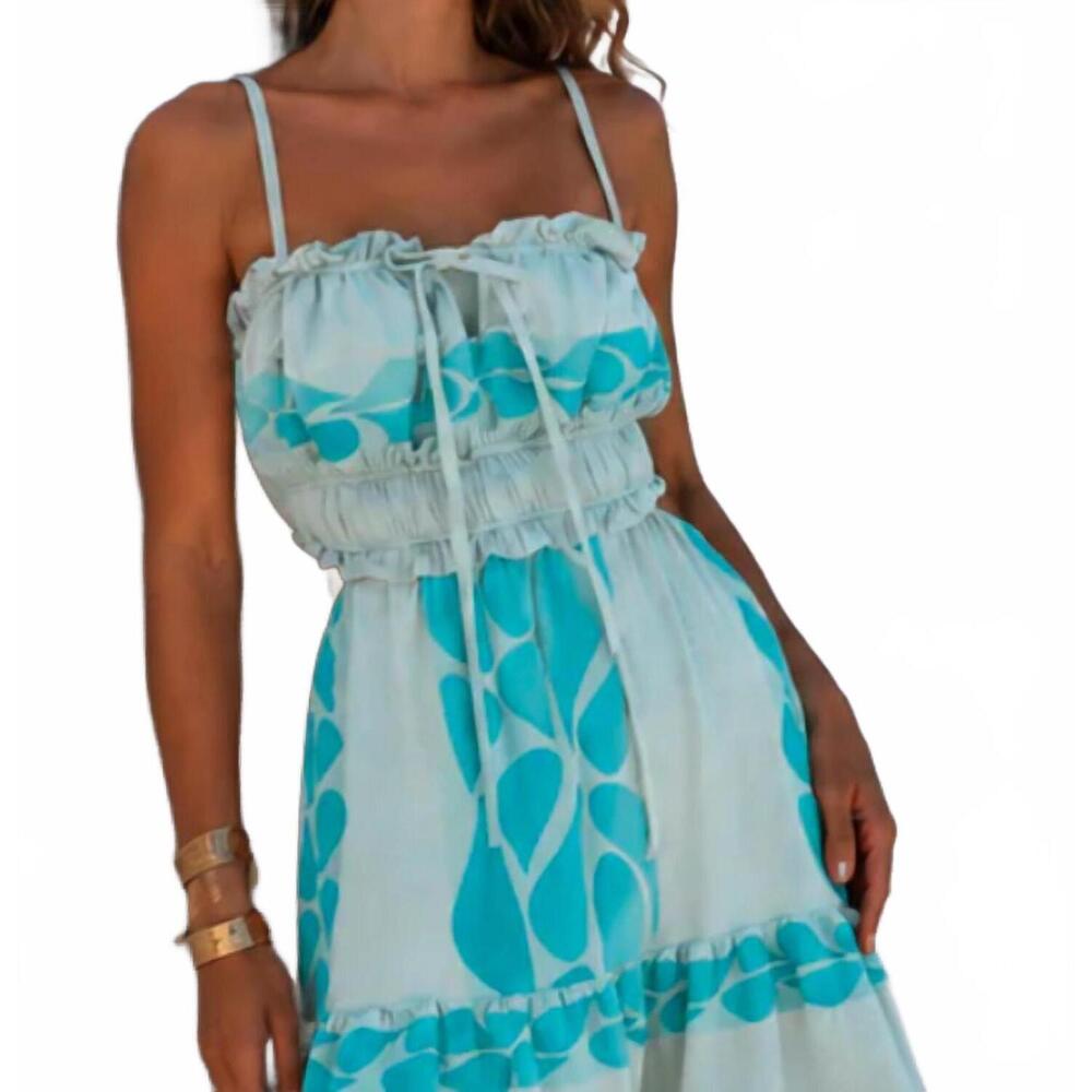 NEW MYSTERY RESORT thalassa maxi dress in aqua glass - Picture 3 of 3